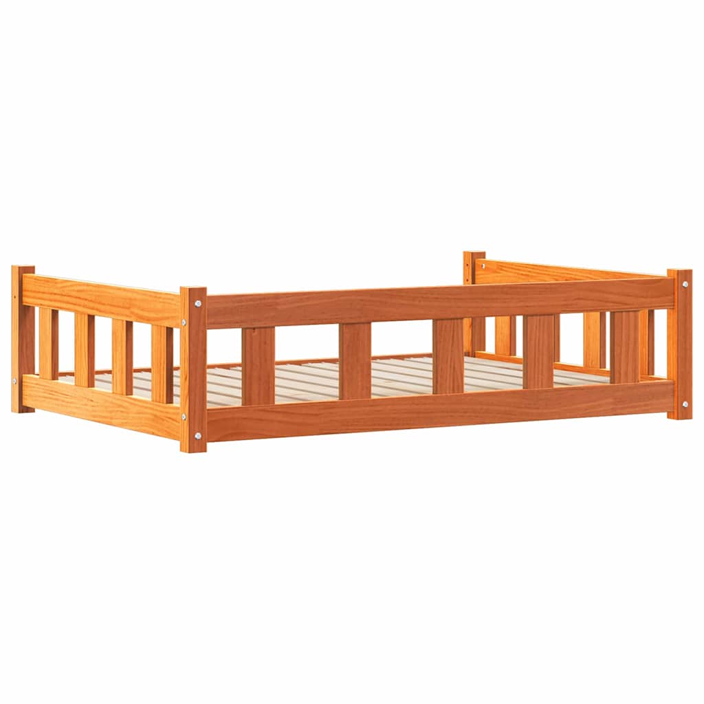 Cama para perro con almacenamiento Marrón cera 100 x 70 x 28 cm