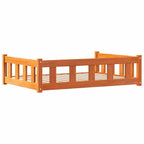 Cama para perro con almacenamiento Marrón cera 100 x 70 x 28 cm