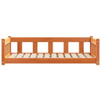 Cama para perro con almacenamiento Marrón cera 100 x 70 x 28 cm