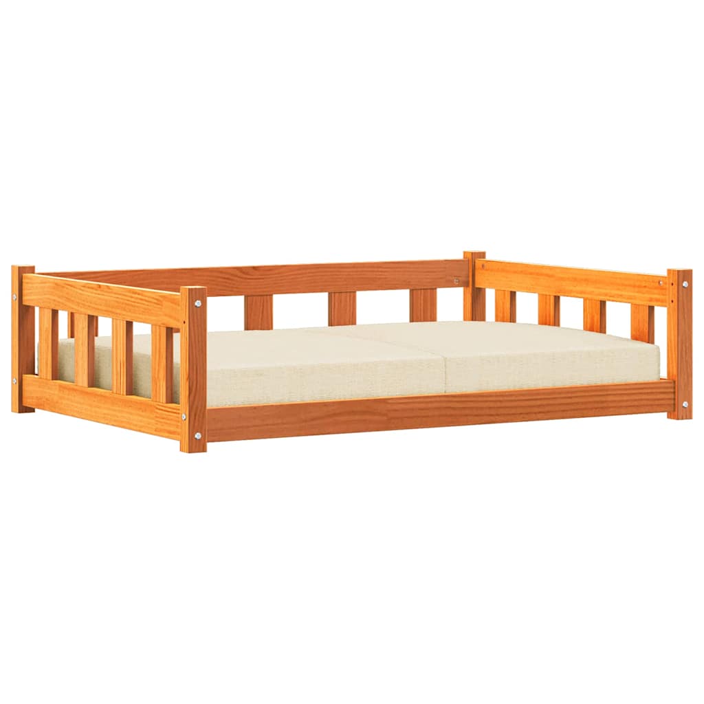 Cama para perro con almacenamiento Marrón cera 100 x 70 x 28 cm