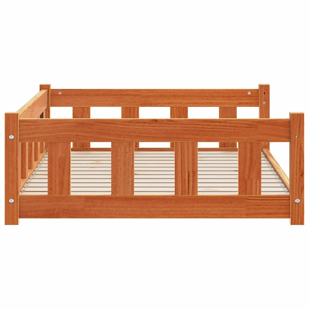 Cama para perro con almacenamiento Marrón cera 100 x 70 x 28 cm
