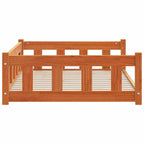 Cama para perro con almacenamiento Marrón cera 100 x 70 x 28 cm