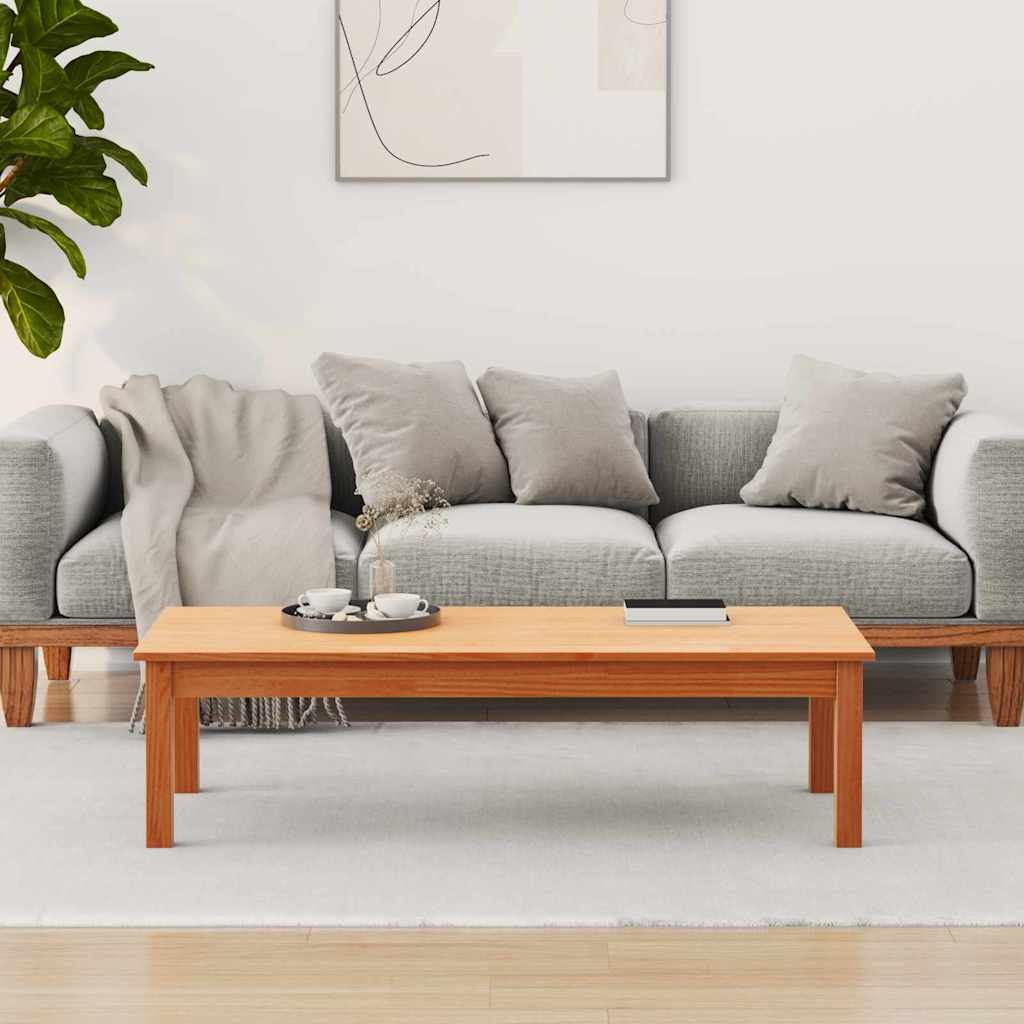 Mesa de Café Max Brown 110 x 50 x 30 cm Madera de pino macizo