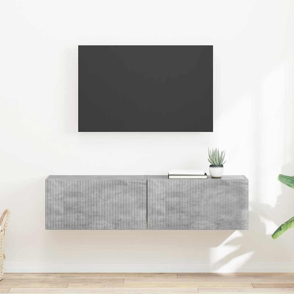 Mueble de TV Montado en la Pared 2 pcs 39 x 31 x 29,5 cm