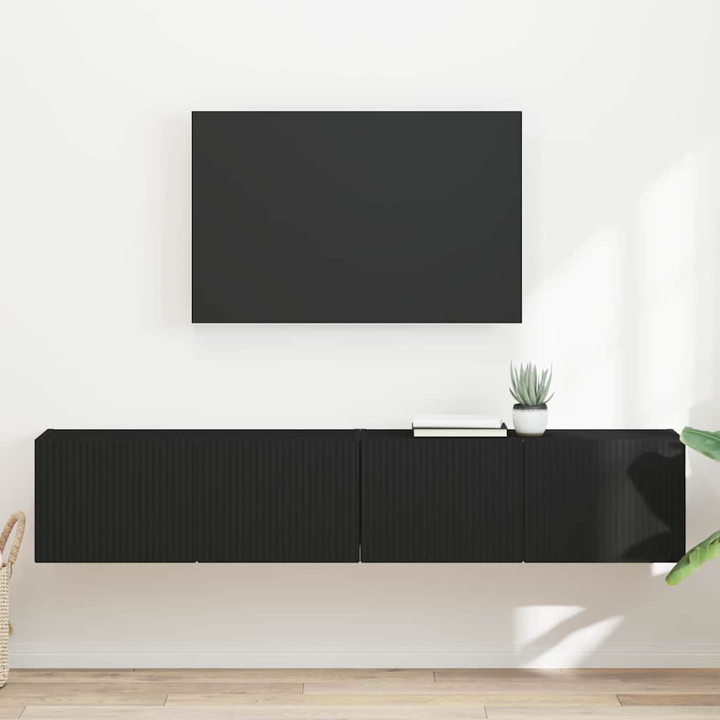 Mueble de TV Montado en la Pared 2 pcs 39 x 31 x 29,5 cm