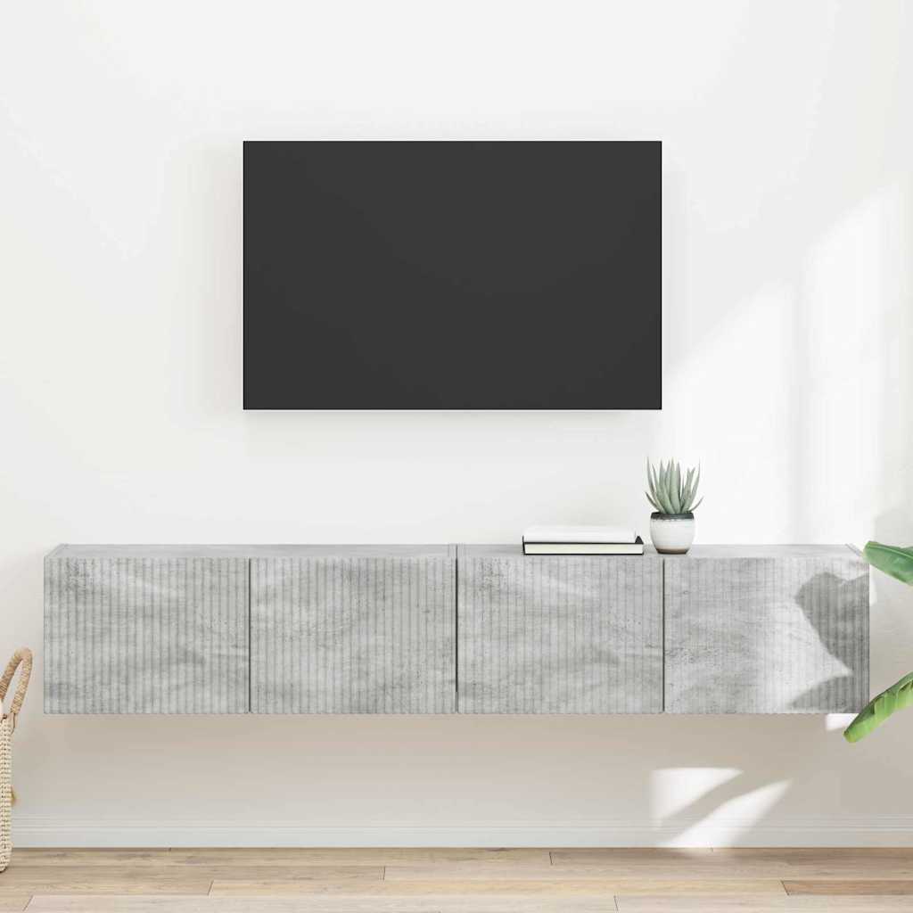 Mueble de TV Montado en la Pared 2 pcs 39 x 31 x 29,5 cm