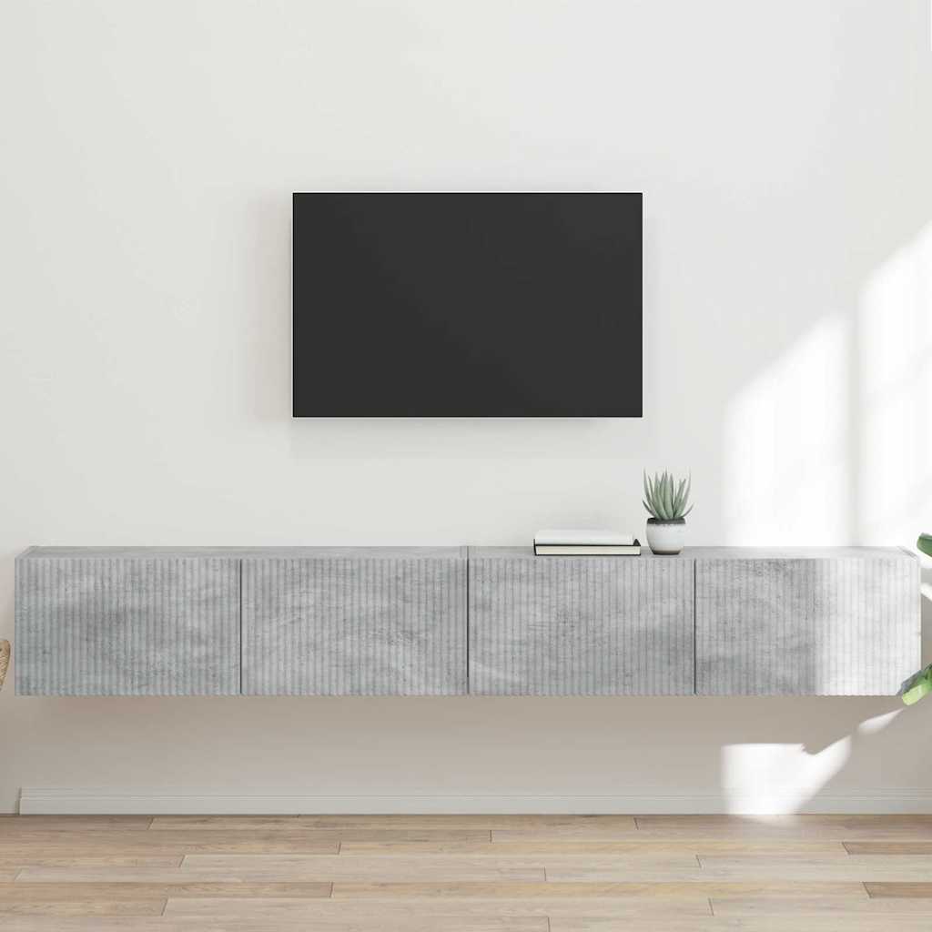 Mueble de TV Montado en la Pared 2 pcs 39 x 31 x 29,5 cm