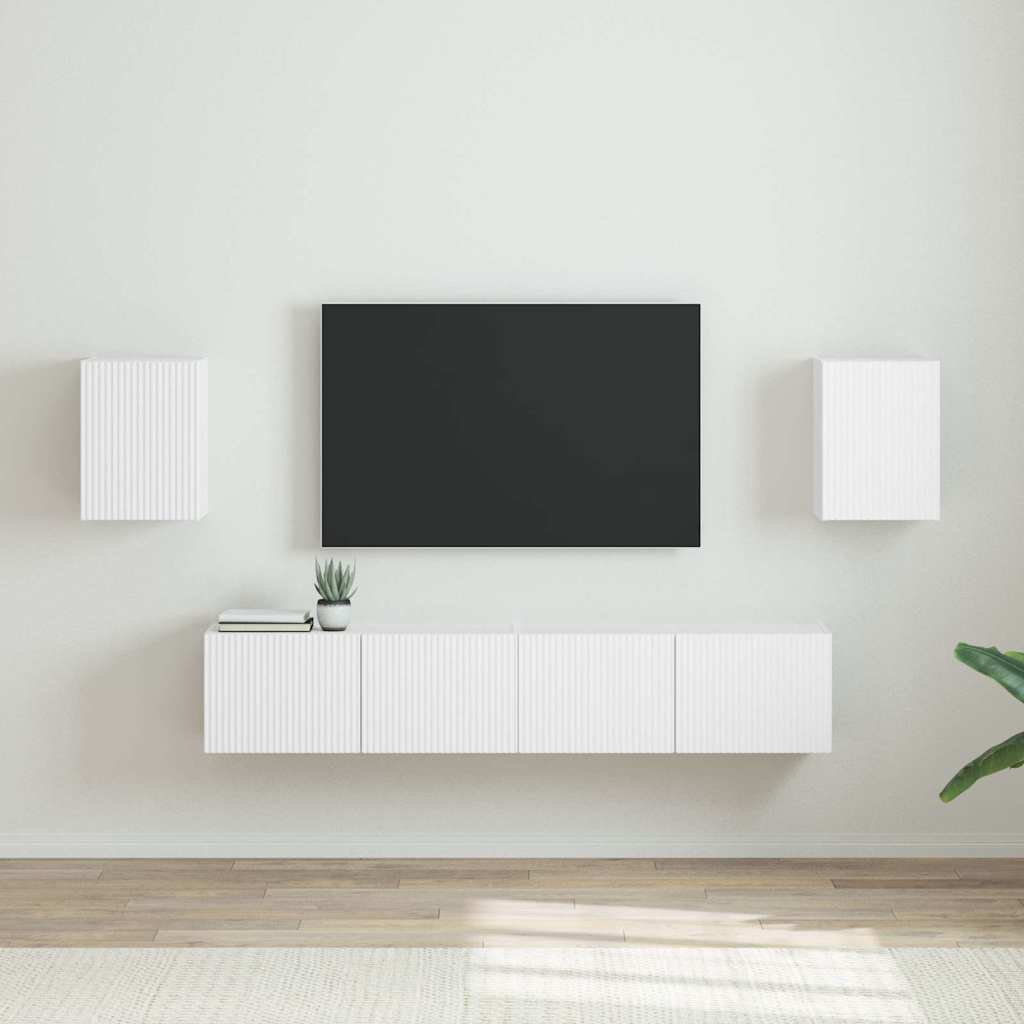 Mueble de TV Montado en la Pared 2 pcs 30 x 31 x 100 cm