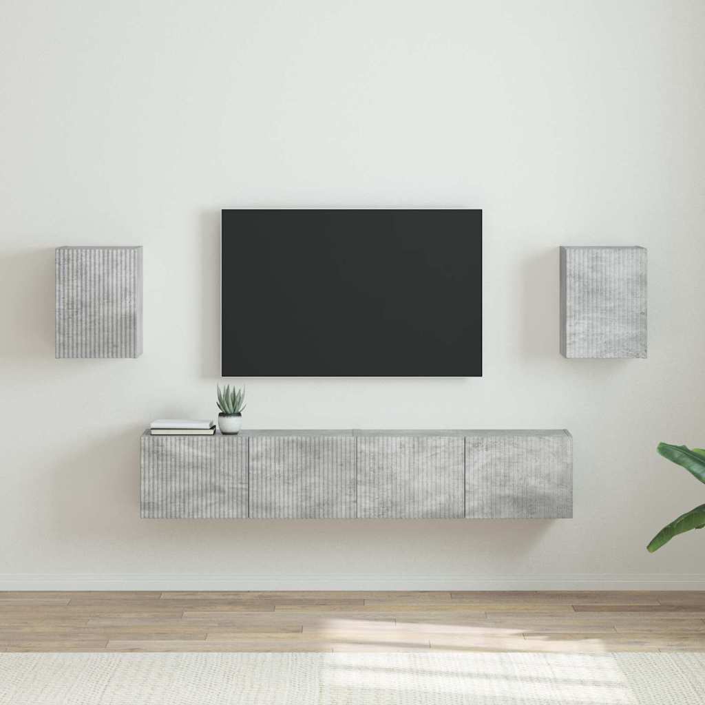 Mueble de TV Montado en la Pared 2 pcs 30 x 31 x 100 cm
