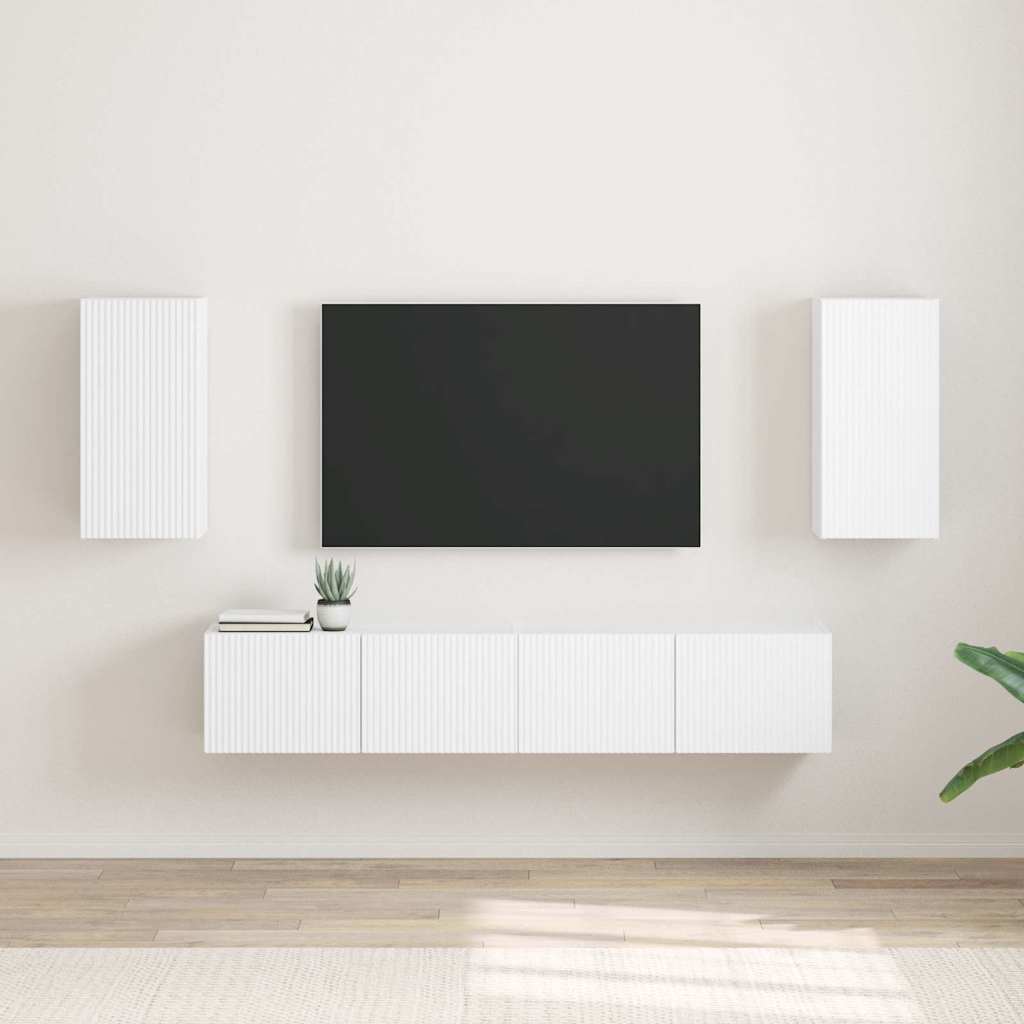 Mueble de TV Montado en la Pared 2 pcs 30 x 31 x 100 cm