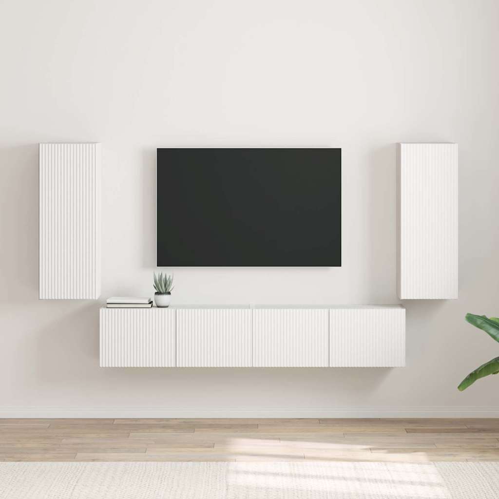 Mueble de TV Montado en la Pared 2 pcs 30 x 31 x 100 cm