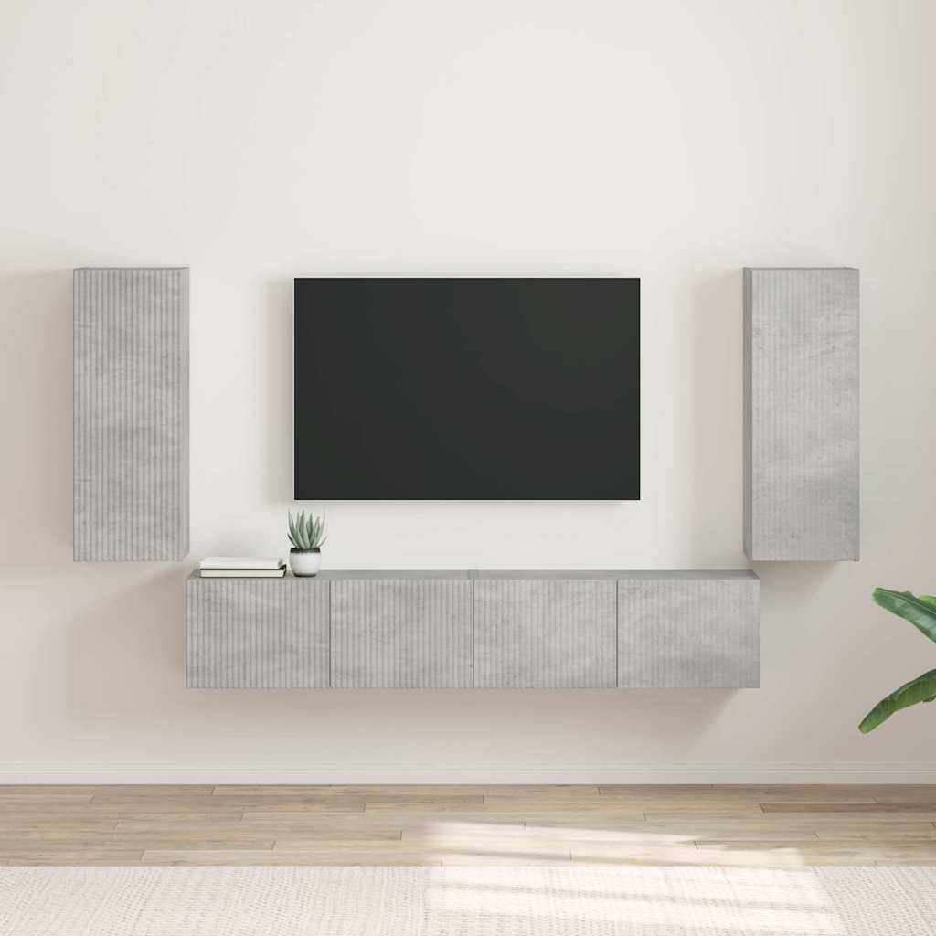 Mueble de TV Montado en la Pared 2 pcs 30 x 31 x 100 cm