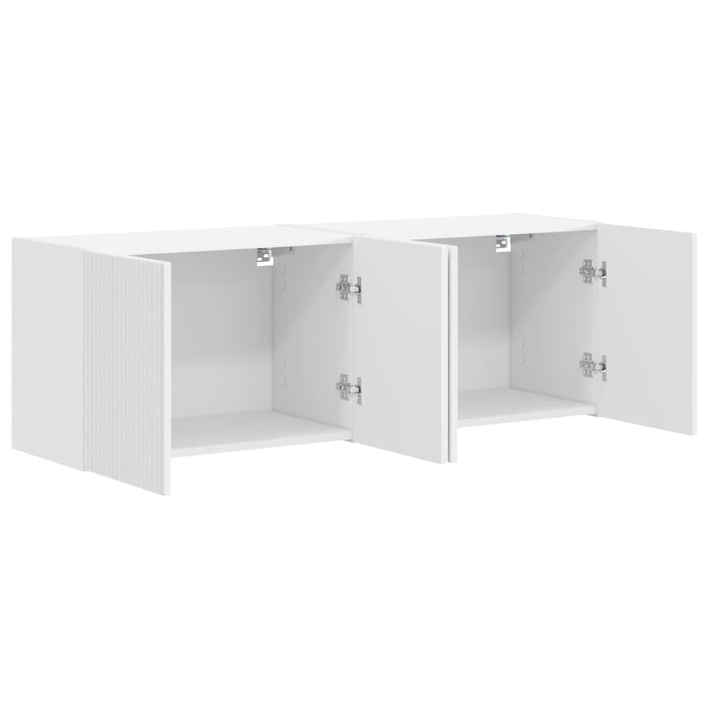 Mueble de TV Montado en la Pared 2 pcs 59,5 x 31 x 40 cm