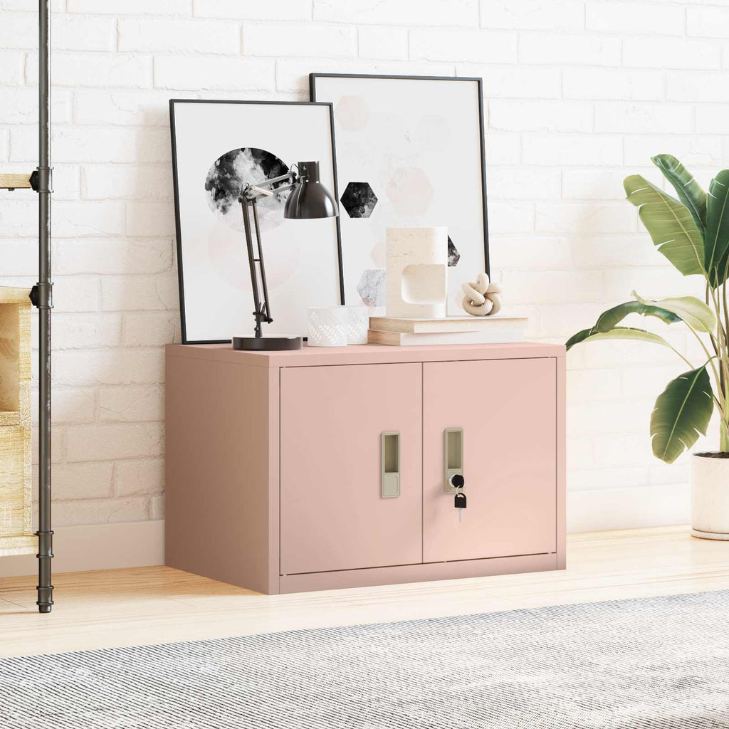Armario de almacenamiento Rosa 60 x 40 x 40 cm Acero