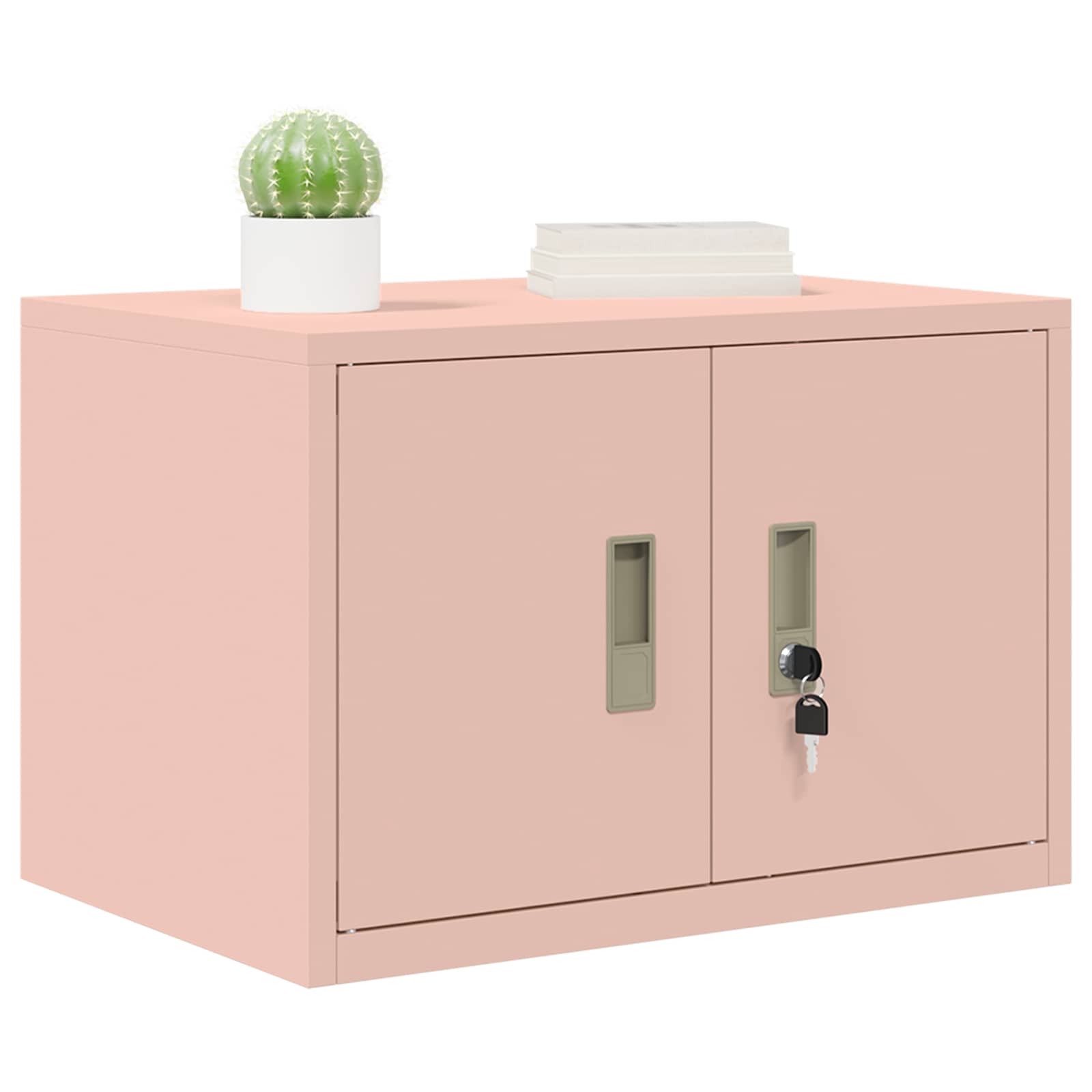 Armario de almacenamiento Rosa 60 x 40 x 40 cm Acero