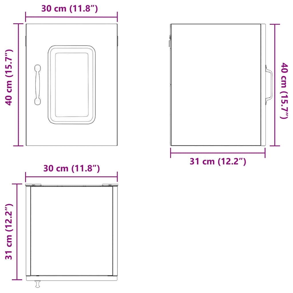 Panel de lavaplatos Kalmar 2 pcs 30 x 31 x 40 cm