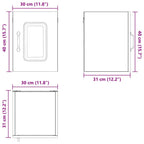 Panel de lavaplatos Kalmar 2 pcs 30 x 31 x 40 cm
