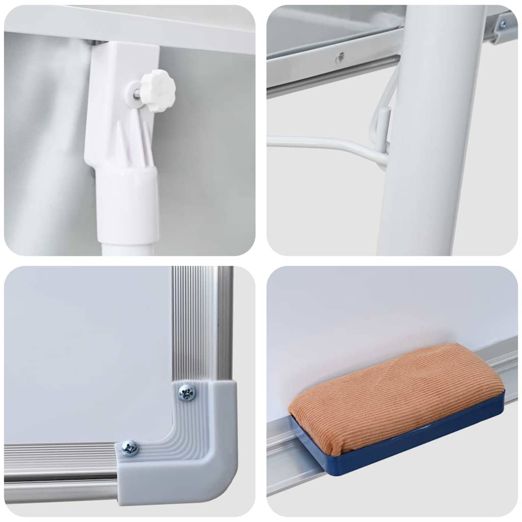 Pizarra blanca magnética Manual Gris y 62 x 62,5 x 197 cm EPS