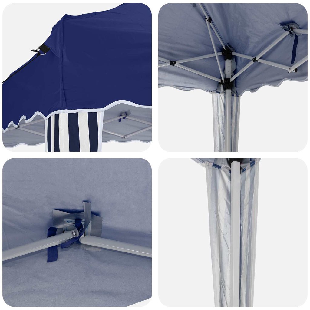 Carpa Plegable para Fiestas 195 x 195 x 245 cm Azul Tela Oxford