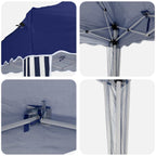 Carpa Plegable para Fiestas 195 x 195 x 245 cm Azul Tela Oxford