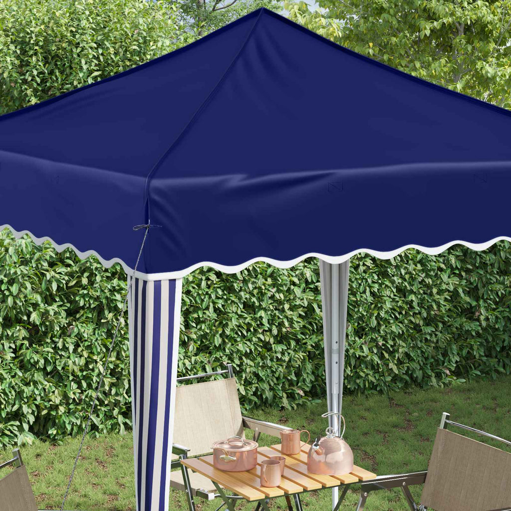 Carpa Plegable para Fiestas 195 x 195 x 245 cm Azul Tela Oxford