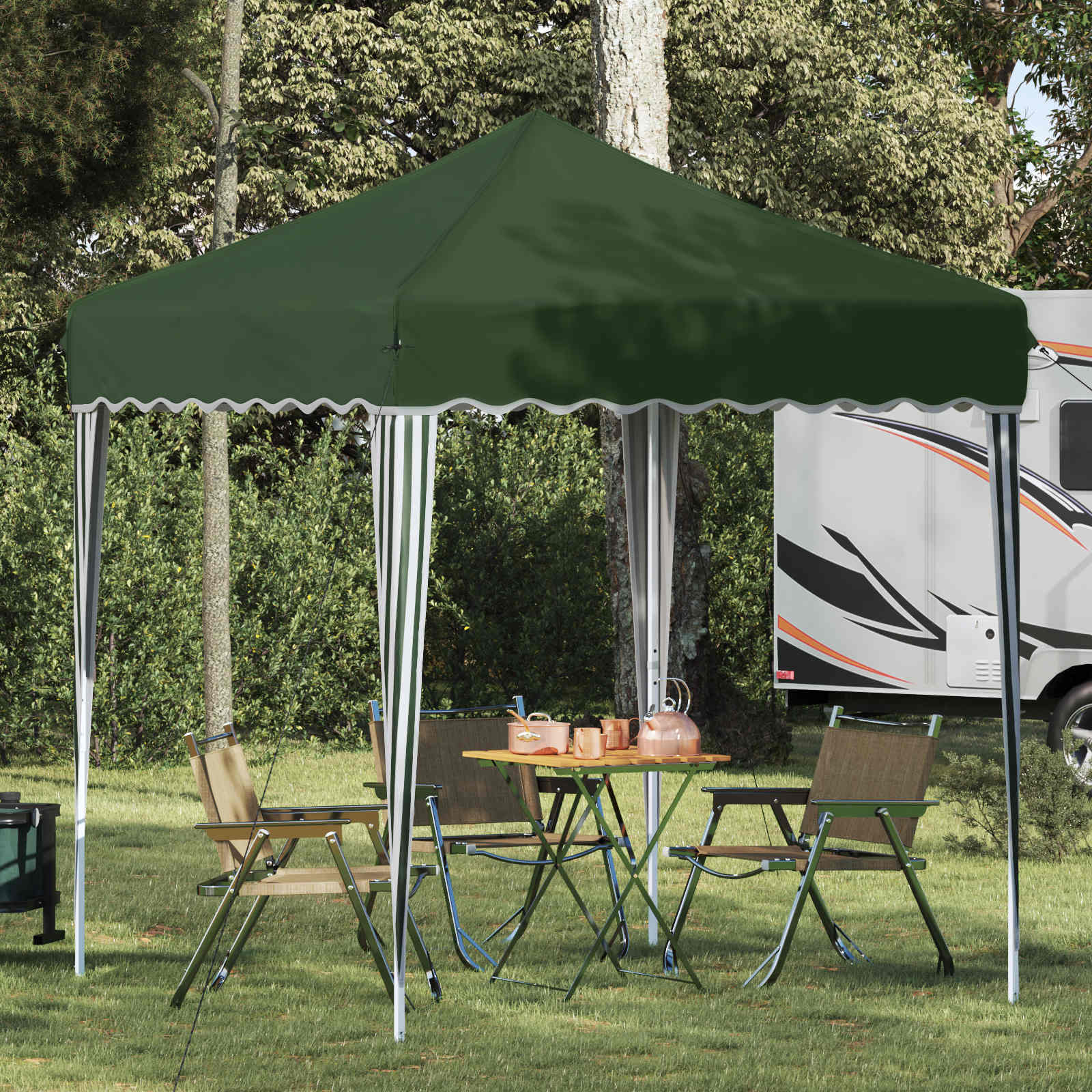 Carpa Plegable para Fiestas 195 x 195 x 245 cm Azul Tela Oxford
