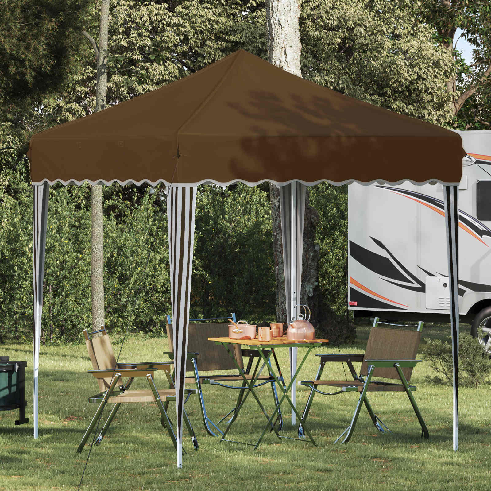 Carpa Plegable para Fiestas 195 x 195 x 245 cm Azul Tela Oxford