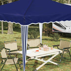 Carpa Plegable para Fiestas 288 x 288 x 245 cm Azul Tela Oxford