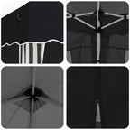 Carpa Plegable para Fiestas 575 x 288 x 245 cm Antracita
