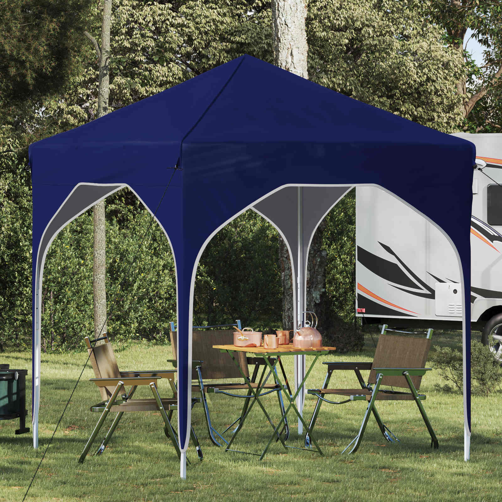Tenda Dobrável para Festas 192 x 192 x 245 cm Antracite