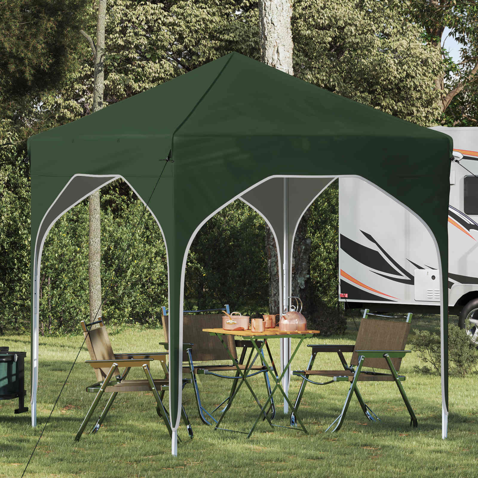 Tenda Dobrável para Festas 192 x 192 x 245 cm Antracite