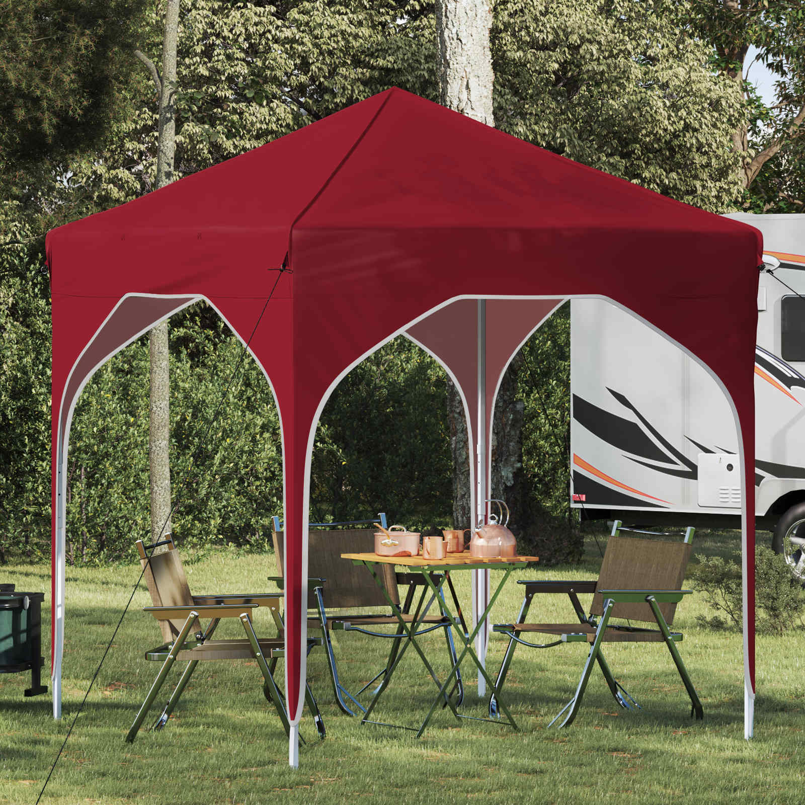 Tenda Dobrável para Festas 192 x 192 x 245 cm Antracite