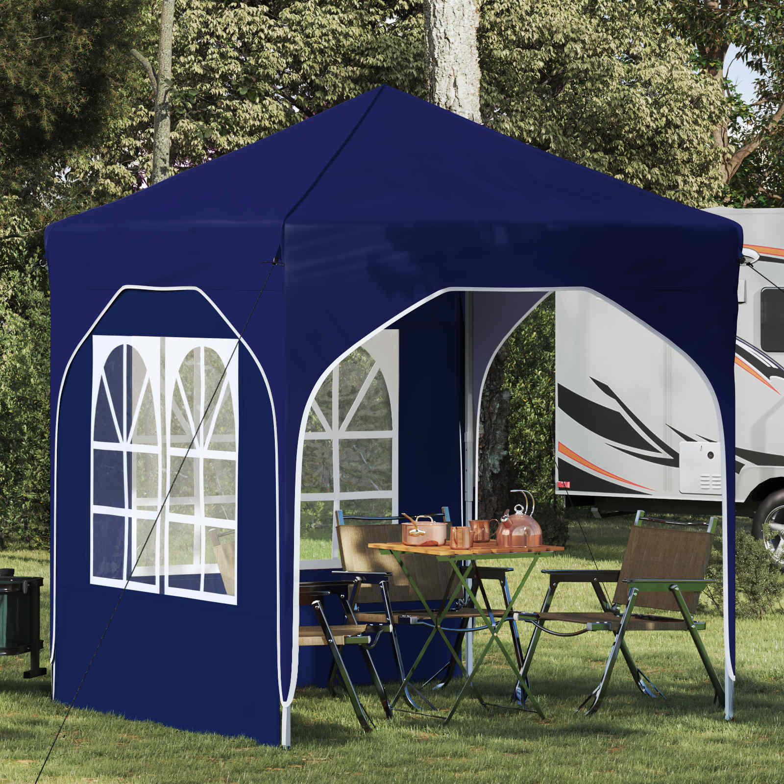 Tenda Dobrável para Festas 192 x 192 x 245 cm Antracite