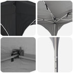 Carpa Plegable para Fiestas 192 x 192 x 245 cm Antracita