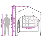 Carpa Plegable para Fiestas 192 x 192 x 245 cm Antracita