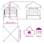 Carpa Plegable para Fiestas 192 x 192 x 245 cm Antracita