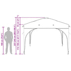 Carpa Plegable para Fiestas 290 x 290 x 245 cm Antracita