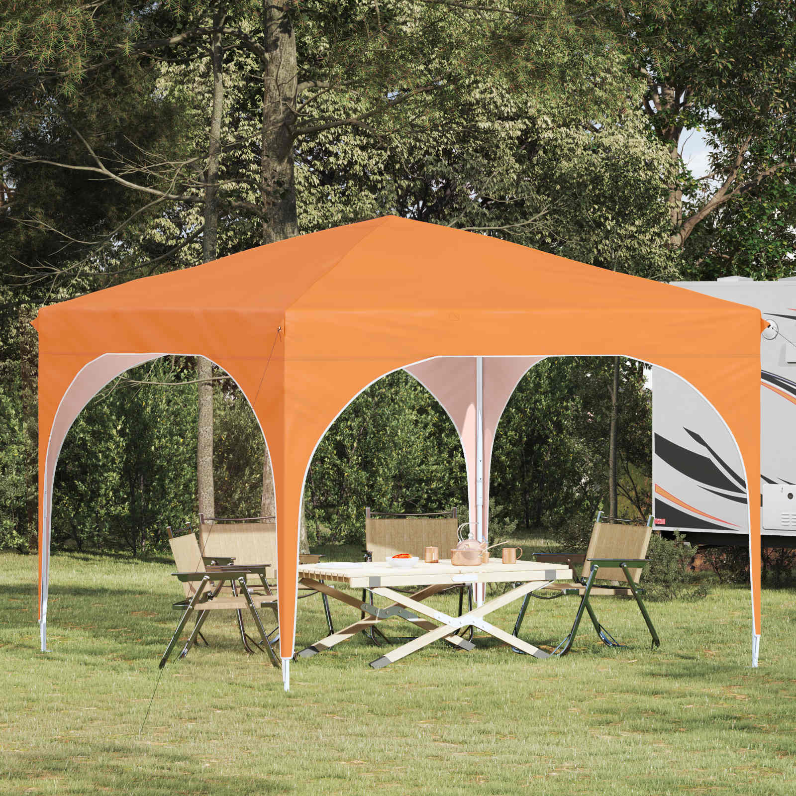 Tenda Dobrável para Festas 290 x 290 x 245 cm Antracite