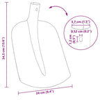 Cabeza de pala 4 pcs Negro 34,5 x 24 cm
