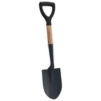 Pala Negro 68,5 cm Acero Con Recubrimiento y Madera Sólida
