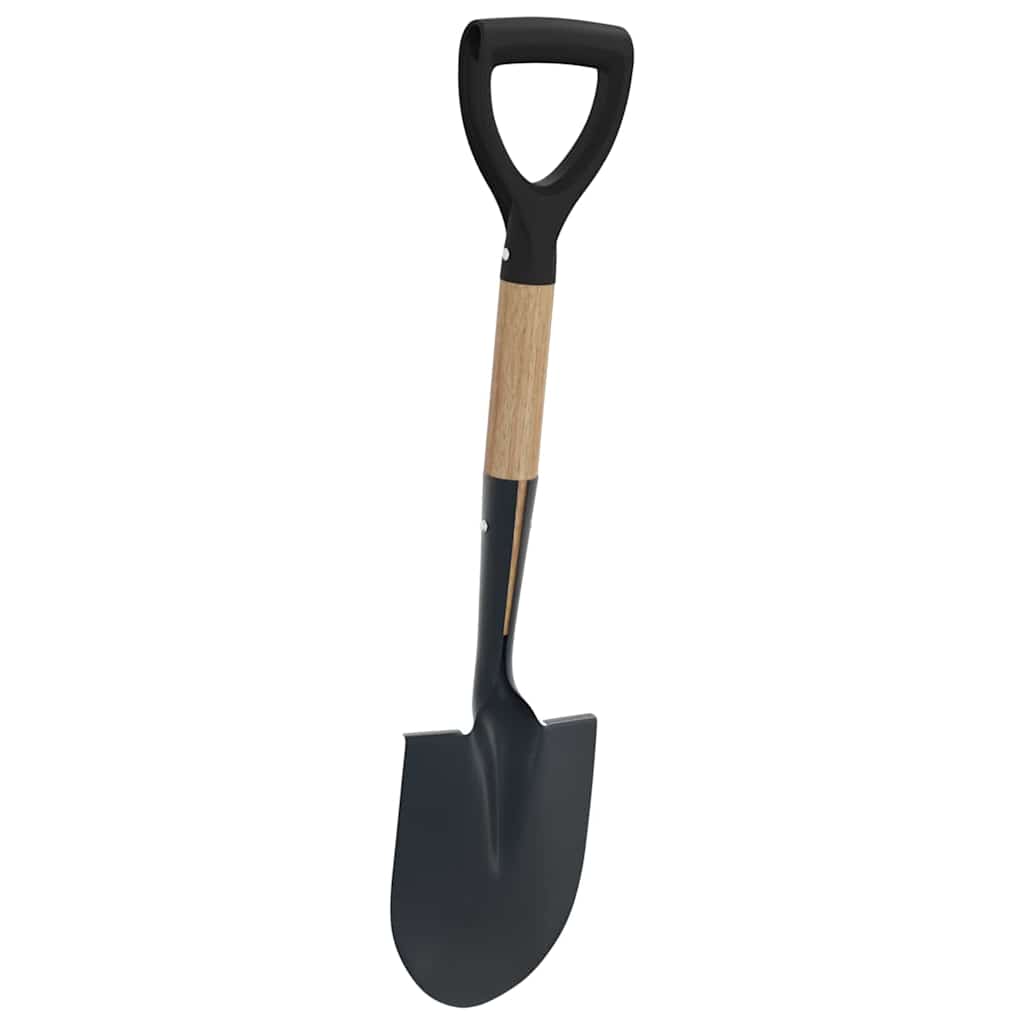 Pala Negro 68,5 cm Acero Con Recubrimiento y Madera Sólida