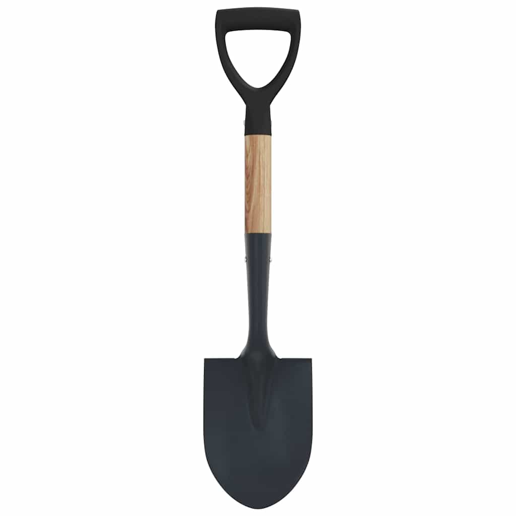 Pala Negro 68,5 cm Acero Con Recubrimiento y Madera Sólida