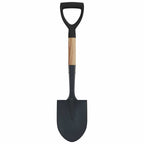 Pala Negro 68,5 cm Acero Con Recubrimiento y Madera Sólida