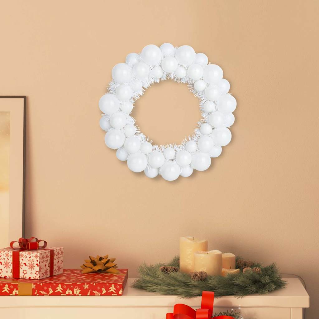 Coronas de Bolas de Navidad 2 pcs 33 x 33 x 7 cm Poliestireno