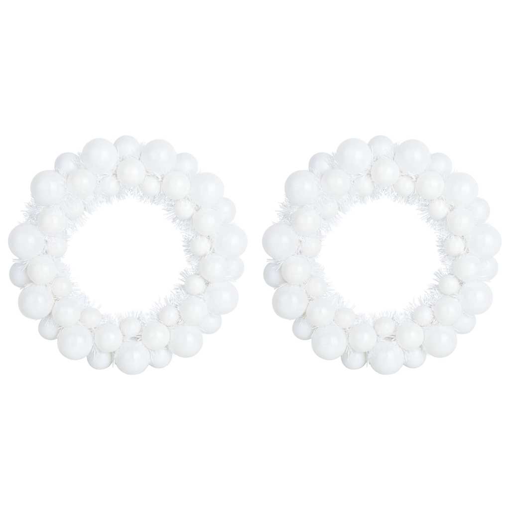 Coronas de Bolas de Navidad 2 pcs 33 x 33 x 7 cm Poliestireno