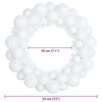 Coronas de Bolas de Navidad 2 pcs 33 x 33 x 7 cm Poliestireno