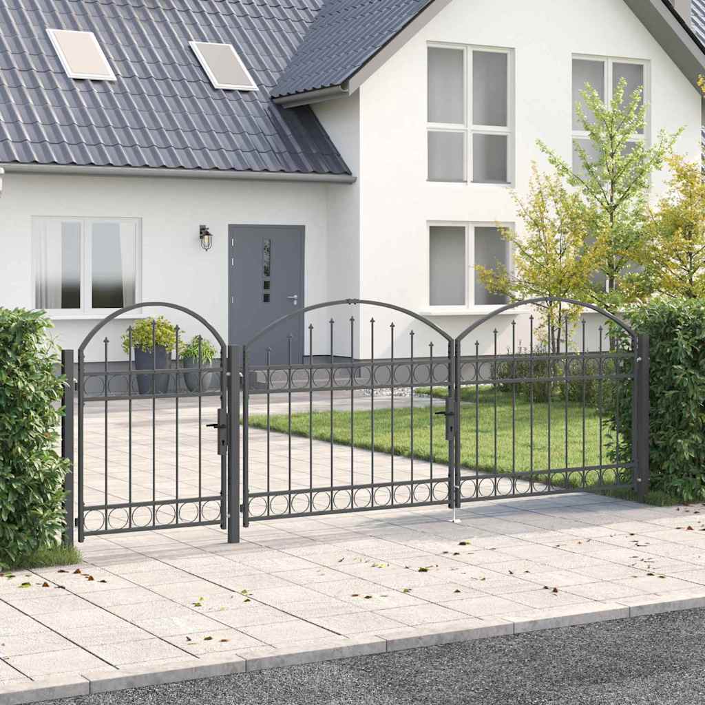 Puerta de valla jardín con parte superior arqueada ASSEN