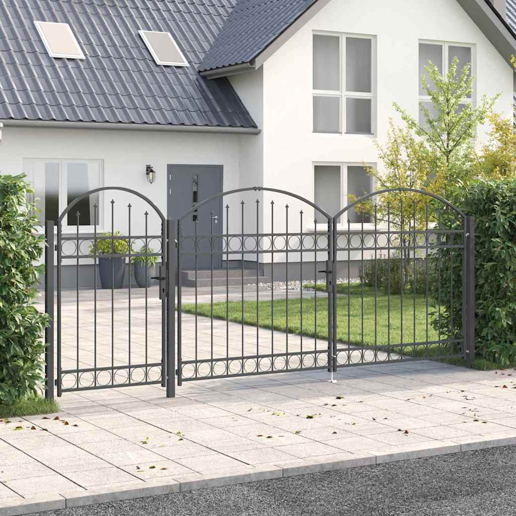 Puerta de valla jardín con parte superior arqueada ASSEN