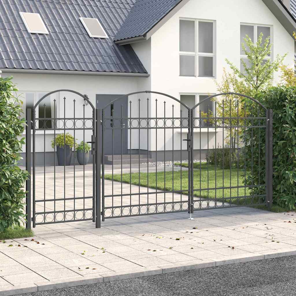 Puerta de valla jardín con parte superior arqueada ASSEN