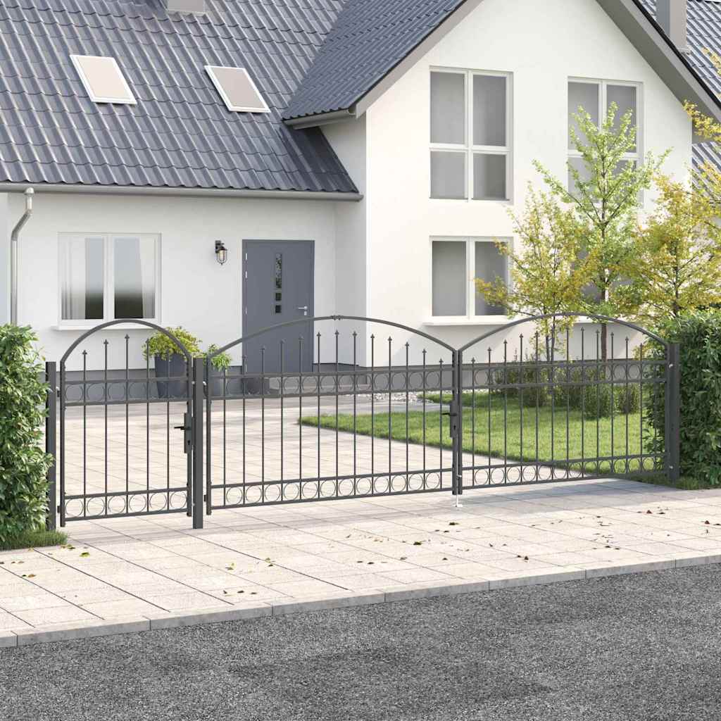 Puerta de valla jardín con parte superior arqueada ASSEN